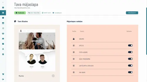 История на свадебном сайте