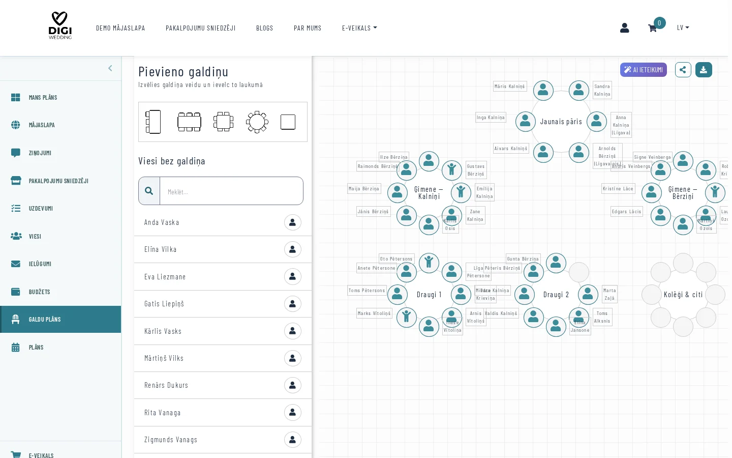 Galdu plānotāja moduļa ekrānšāviņš