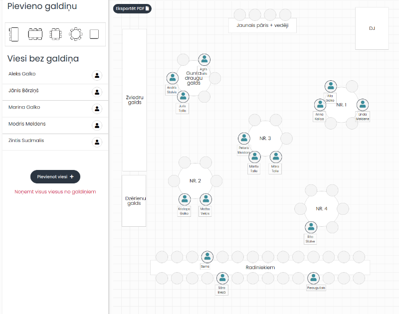 AI sēdvietu optimizētājs