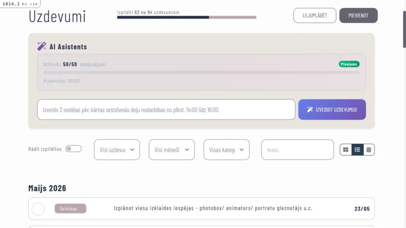 AI uzdevumu ģenerators